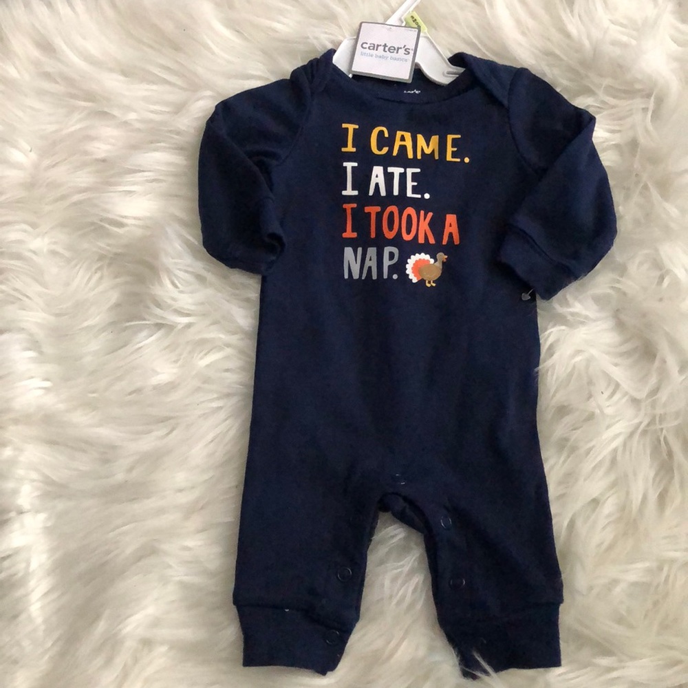 Carter’s Thanksgiving one piece sleeper NWOT
